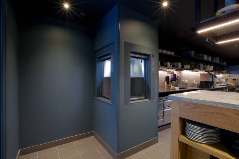 Dip Ascenseurs a installé le monte-plats du Restaurant Vigne en Foule